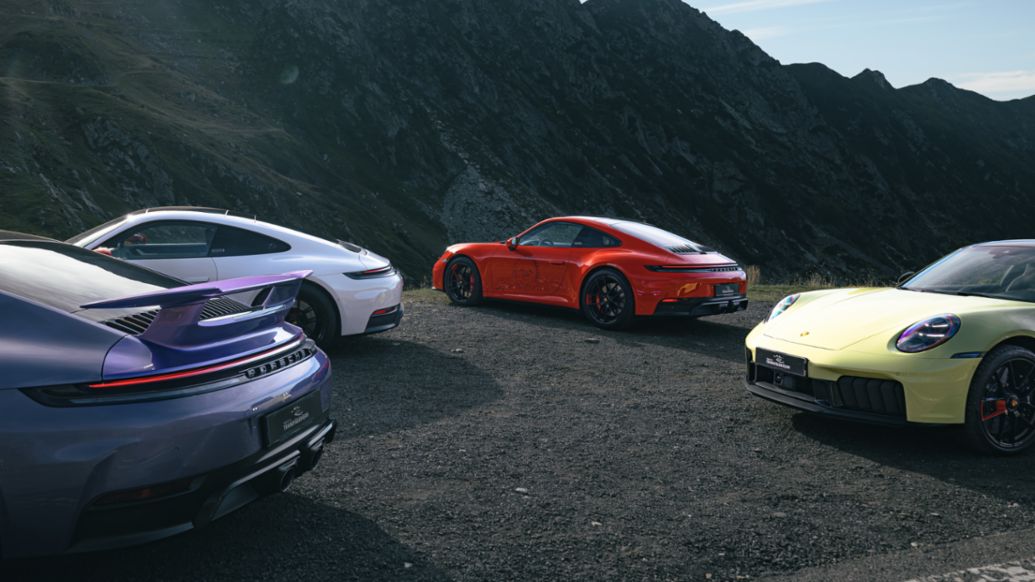 Porsche dezvăluie modelele 911 Carrera 4 GTS „Tribute to Transfăgărășan” înaintea unei experiențe de condus exclusiviste, comunicat de presă, 01/09/2025, Porsche AG