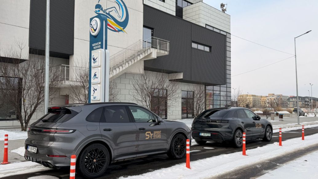 Importatorul Porsche &icirc;n Rom&acirc;nia și David Popovici, Porsche Friend of the Brand, inspiră tinerii &icirc;notători la &bdquo;Sprint With The Stars Rom&acirc;nia&rdquo;, comunicat de presă, 16/01/2026, Porsche AG
