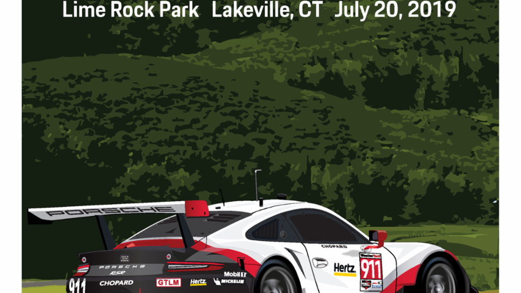Northeast Grand Prix, Lime Rock, IMSA WeatherTech SportsCar Championship, poster, 2019