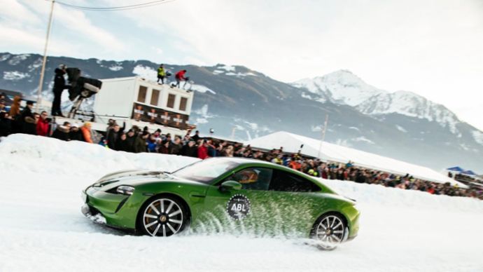 Taycan Turbo S, GP Ice Race, Zell am See, Austria, 2020, PCNA
