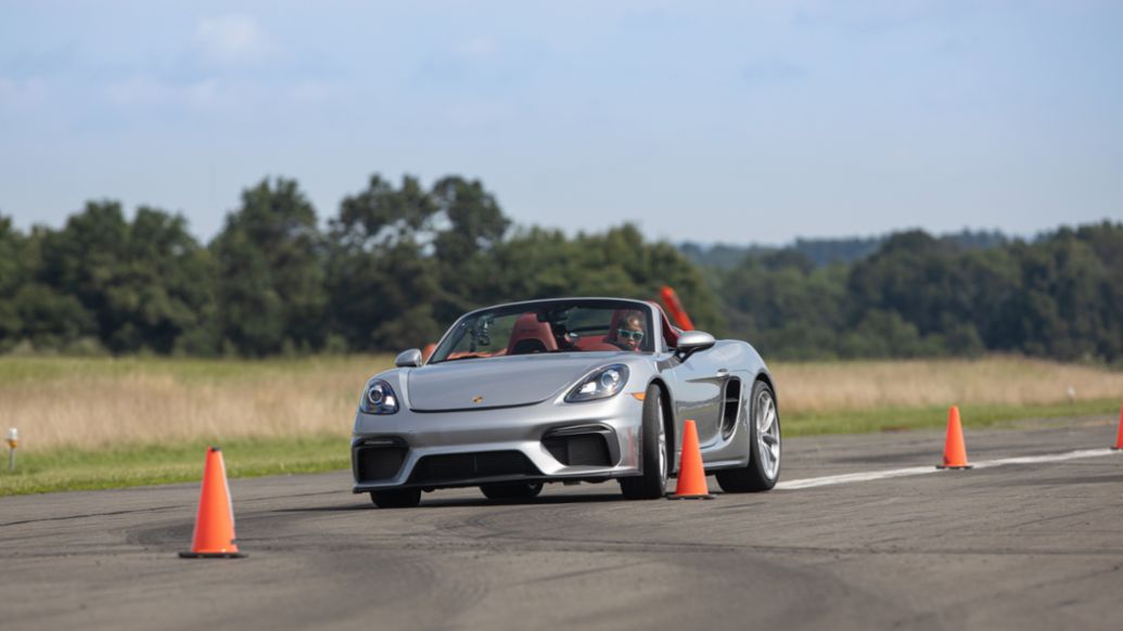 Guinness World Records™ Title Achievement for Fastest Vehicle Slalom, Chloe Chambers, 718 Spyder, 2020, PCNA 