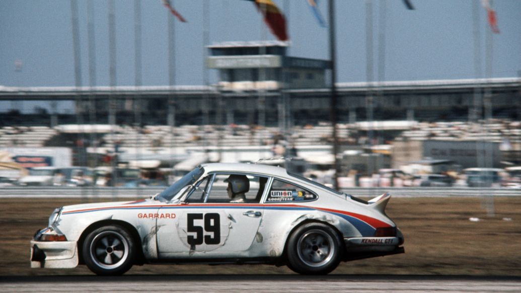 Daytona 1973, Porsche Carrera RSR, Brumos Racing (#59): Peter Gregg, Hurley Haywood, PCNA