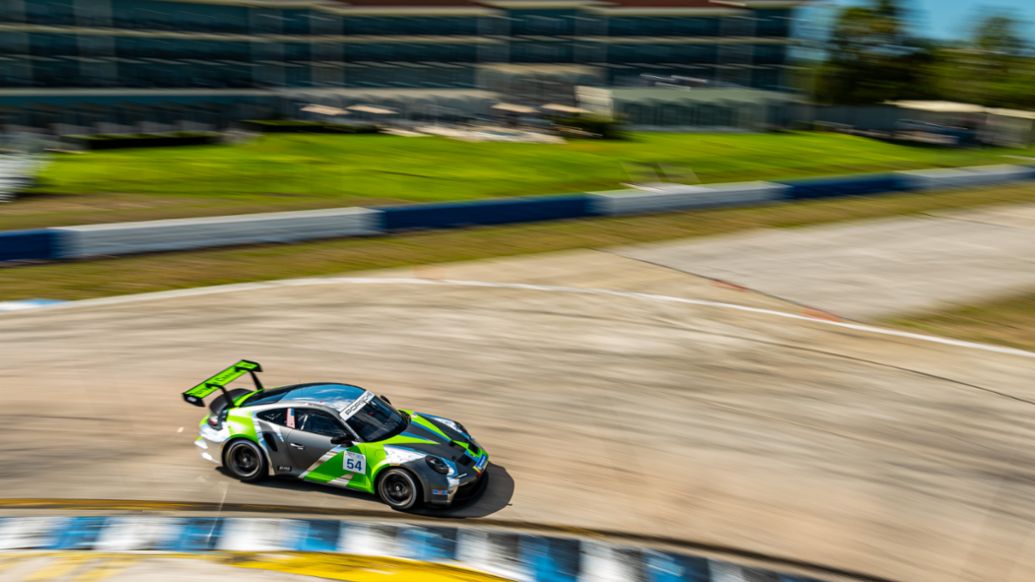 No. 54 JDX-Black Swan Racing Porsche 911 GT3 Cup - Sebring Test - Day 2 - Tim Pappas (USA), 2021, PCNA
