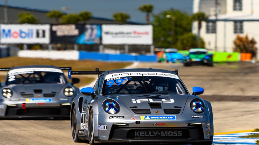 No. 99 Kelly-Moss Road & Race Porsche 911 GT3 Cup - Alan Metni (USA), Porsche Carrera Cup North America - Sebring Practice 1, 2021 PCNA