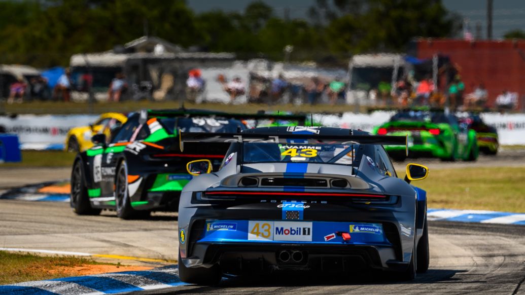 Porsche 911 GT3 Cup - No. 43 MDK Motorsports - Mark Kvamme (USA), Porsche Carrera Cup North America, Round 2, Sebring, 2022, PCNA