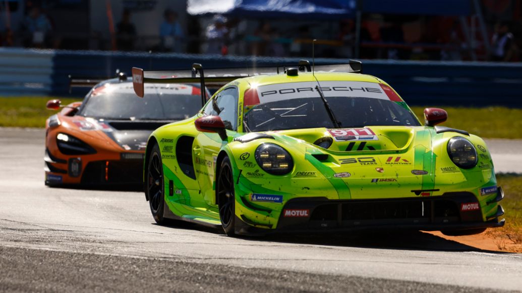 The Manthey Racing No. 911 Porsche 911 GT3 R
