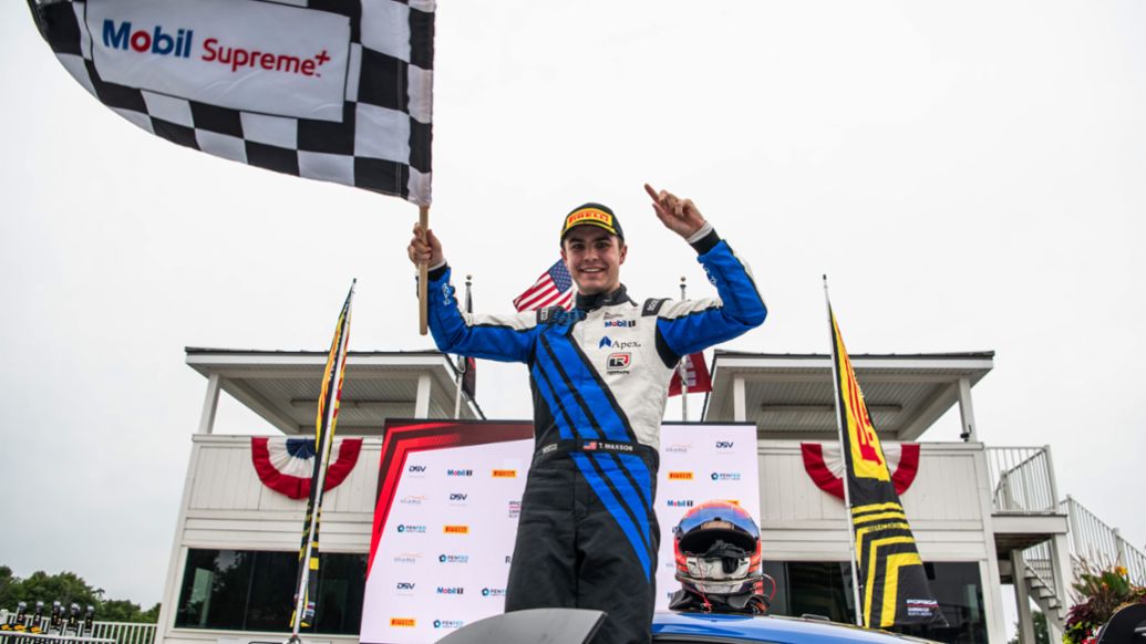 Tyler Maxson, Porsche Carrera Cup North America Pro Class winner, Road America