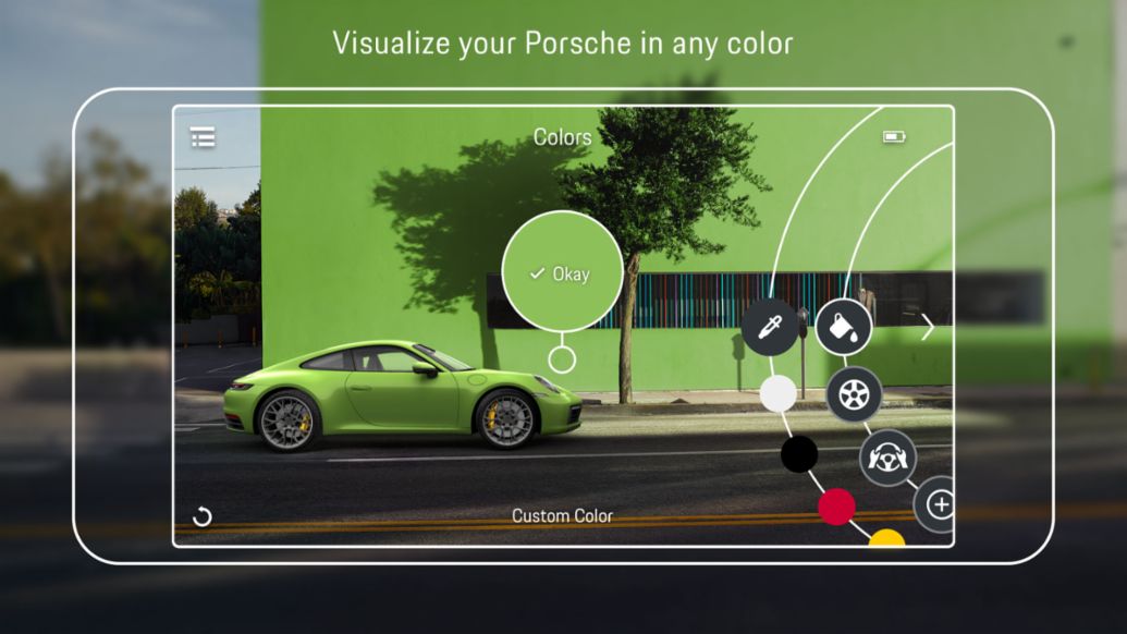 Porsche Augmented Reality Visualizer App, 2019, Porsche AG