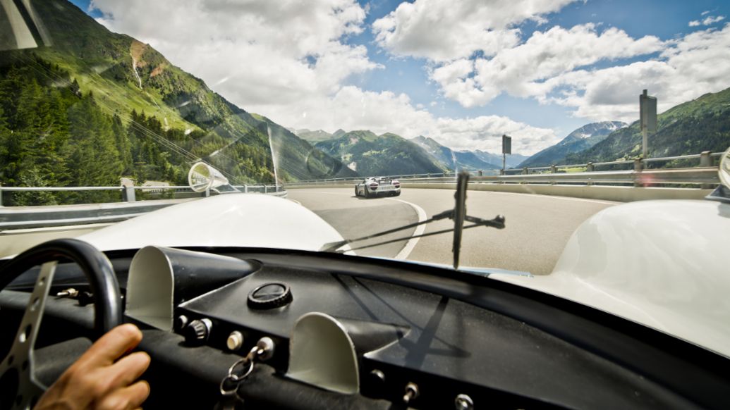 918 Spyder, Gotthardpass, 2019, Porsche AG