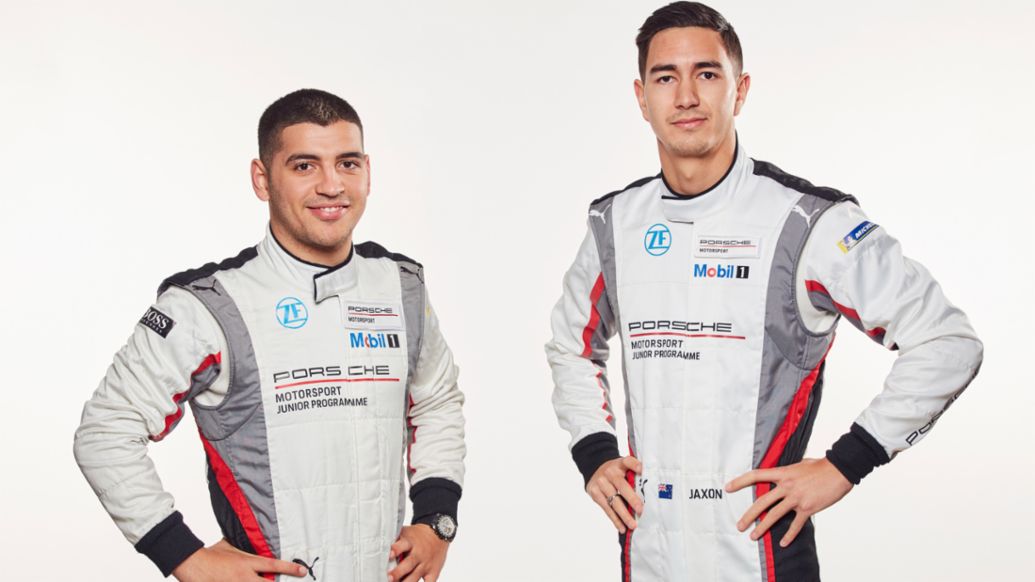 Ayhancan Güven, Jaxon Evans, l-r, 2019, Porsche AG