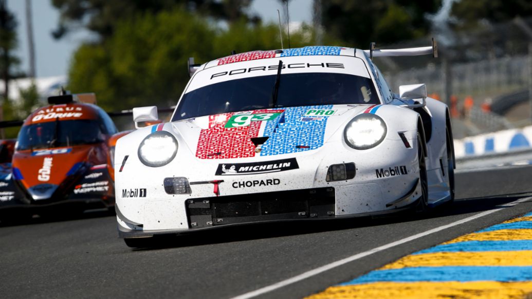 911 RSR, Porsche GT Team (93), pre-test for the 2019 Le Mans 24-hour race, 2019, Porsche AG
