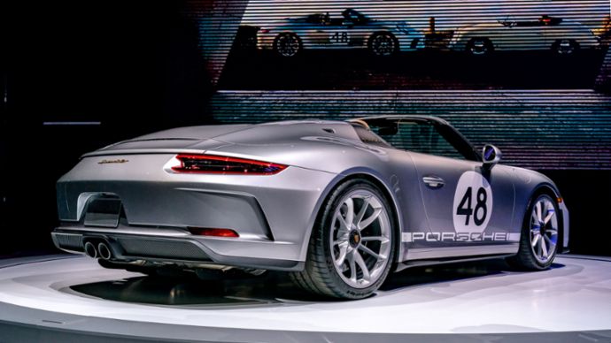 911 Speedster, автосалон в Нью-Йорке, 2019, Porsche AG