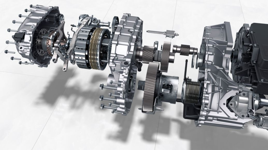 Taycan: Two-speed transmission on the rear axle, 2019, Porsche AG
