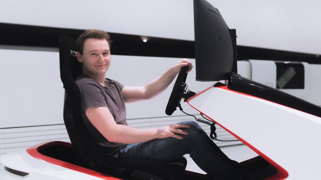 Max Benecke, piloto de simulador, 2020, Porsche AG