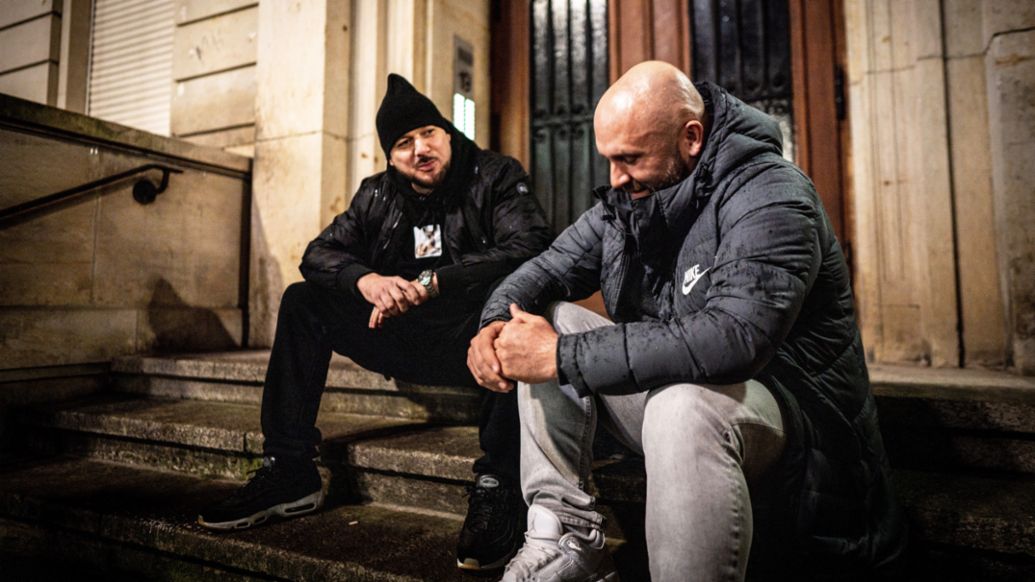 Kool Savas, rapper, Niko Hüls, l-r, Roadtrip Back 2 Tape, Berlin, 2020, Porsche AG