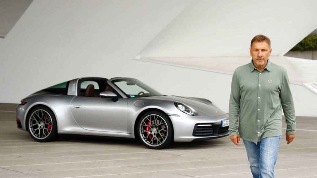 Richy Müller, Porsche-Markenbotschafter, 911 Targa 4S, 2020, Porsche AG 