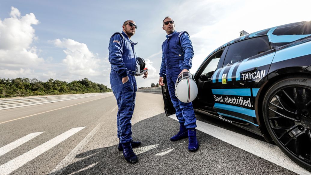 Taycan Testing in Nardò, Italy, 2019, Porsche AG