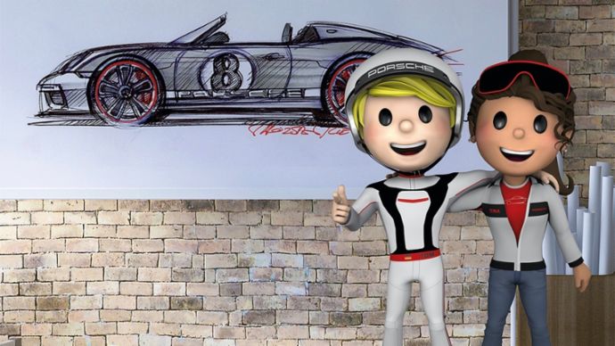 Tom Targa und Tina Turbo, Porsche 4Kids, 2020, Porsche AG