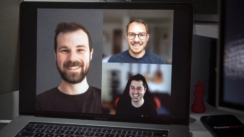 Patrick Puritscher, Markus Kieselmann, Javier Donado, 2020, Porsche AG