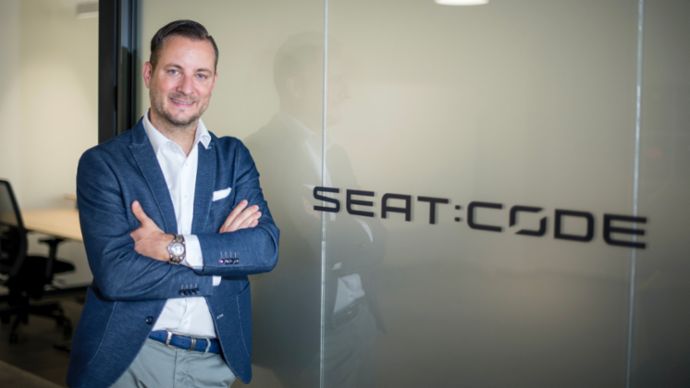 Sebastian Grams, Chief Information Officer of Seat and member of the Board of Directors of SEAT:CODE, 2020, Porsche AG