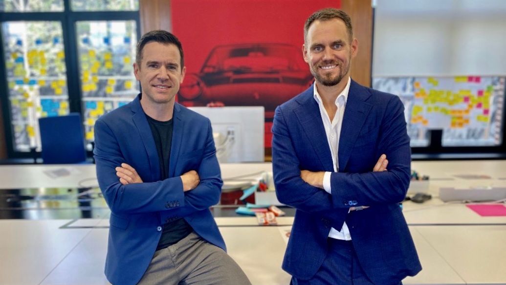 Boris Weiand (l.) and Bastian Plieninger (r.), 2020, Porsche AG