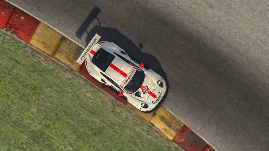 911 RSR, Ayhancan Güven (#913), IMSA iRacing Pro Series, Lauf 4, Elkhart Lake (USA), 2020, Porsche AG