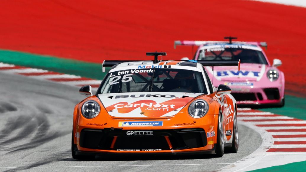 Larry ten Voorde, Team GP Elite, 911 GT3 Cup, Porsche Mobil 1 Supercup, Spielberg, 2020, Porsche AG