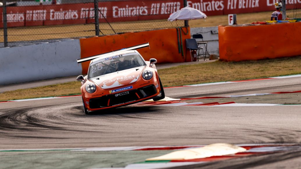 Larry ten Voorde, Team GP Elite, 911 GT3 Cup, Porsche Mobil 1 Supercup, Barcelona, 2020, Porsche AG