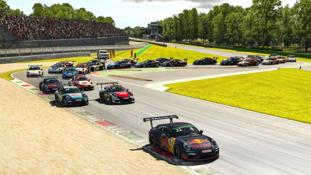 911 GT3 Cup, Porsche TAG Heuer Esports Supercup, Monza Grand Prix circuit, 2020, Porsche AG