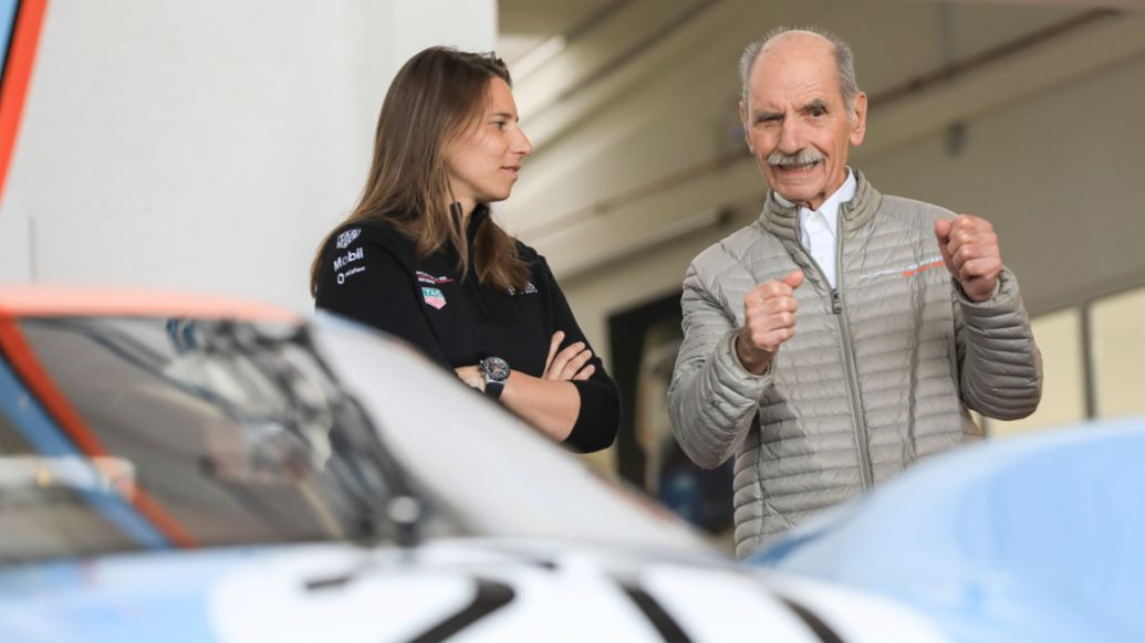 Simona de Silvestro, Günter Steckkönig, l-r, 917 KH, 2020, Porsche AG