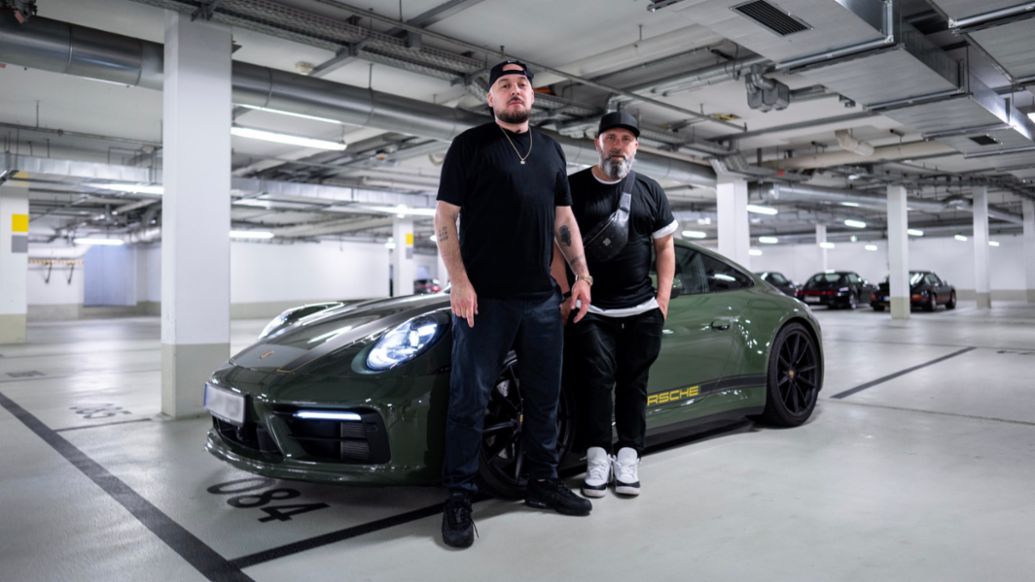 Kool Savas, Niko Backspin (l-r), 2021, Porsche AG