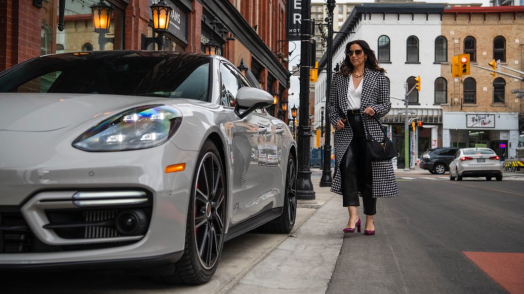 Carinne Chambers-Saini, CEO & Founder of Diva International Inc, Panamera GTS, 2021, Porsche AG