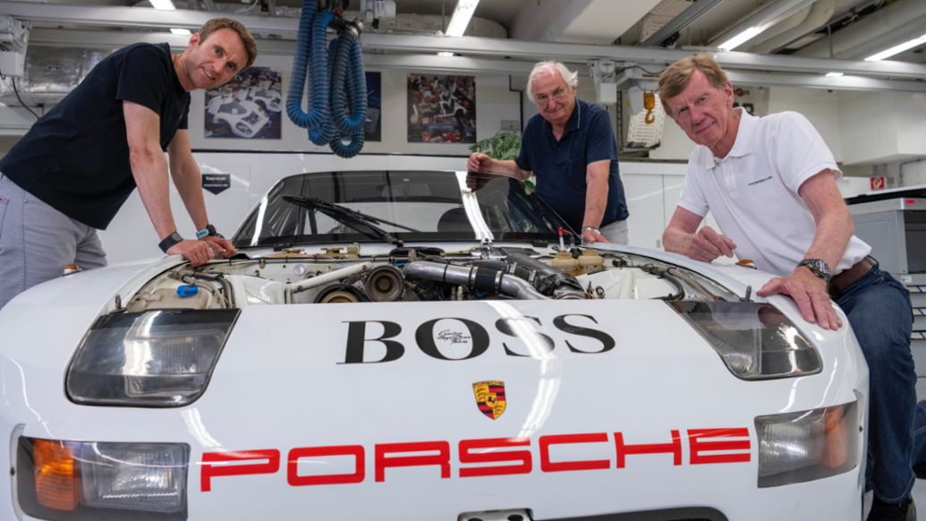 Timo Bernhard, Norbert Singer, Walter Röhrl, 924 GTP, 2021, Porsche AG