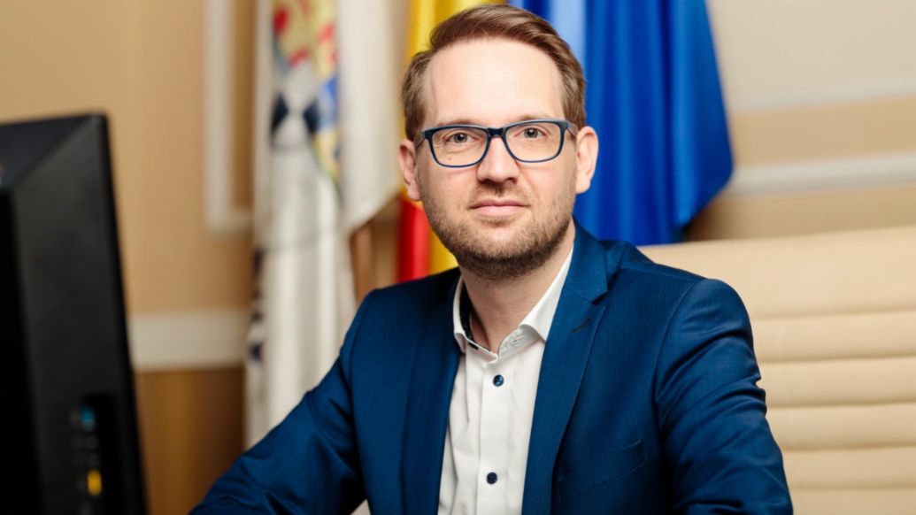 Dominic Fritz, Bürgermeister von Timișoara, 2021, Porsche AG