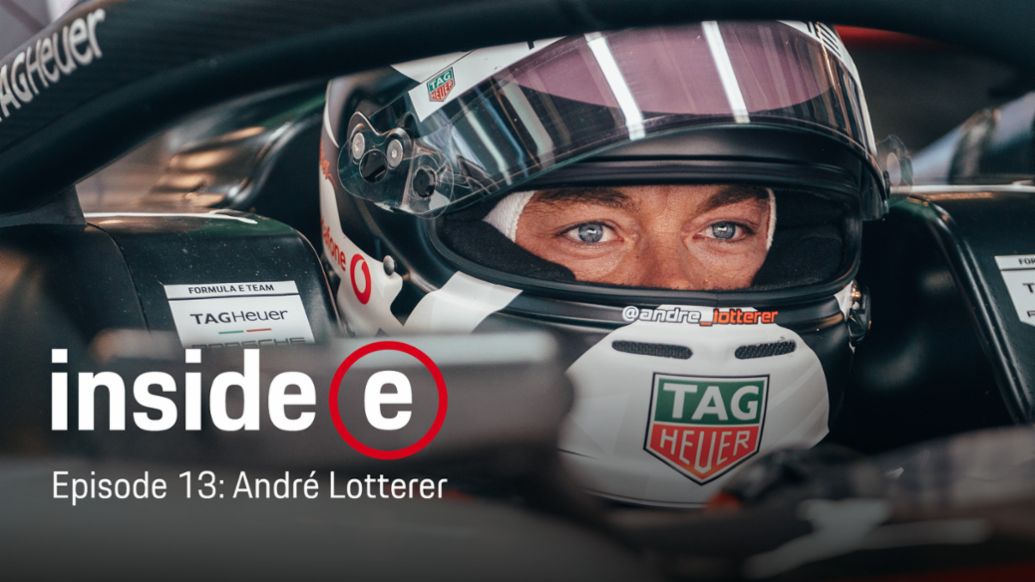 “Inside E” podcast, episode 13 with André Lotterer, 2020, Porsche AG