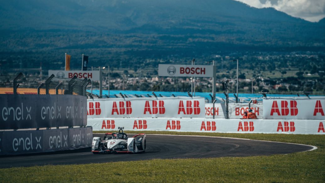 André Lotterer, Porsche 99X Electric, carrera 9, E-Prix de Puebla, México, 2021, Porsche AG