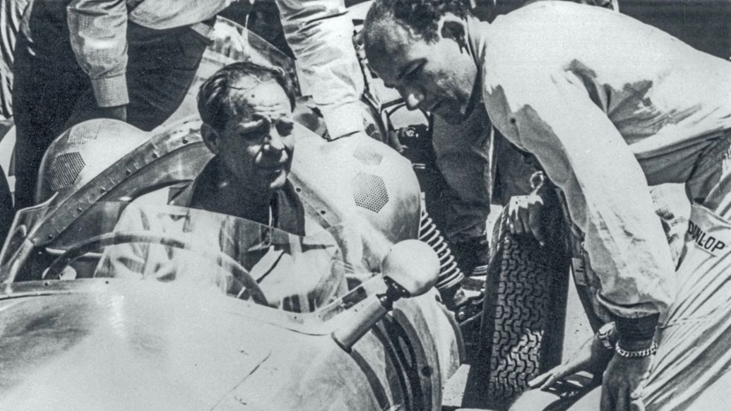 Bill Jennings und Stirling Moss, 1960, Porsche AG