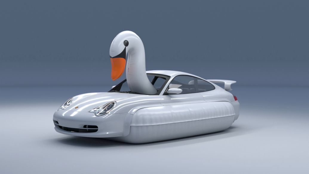 996 swan by Chris Labrooy, 2021, Porsche AG