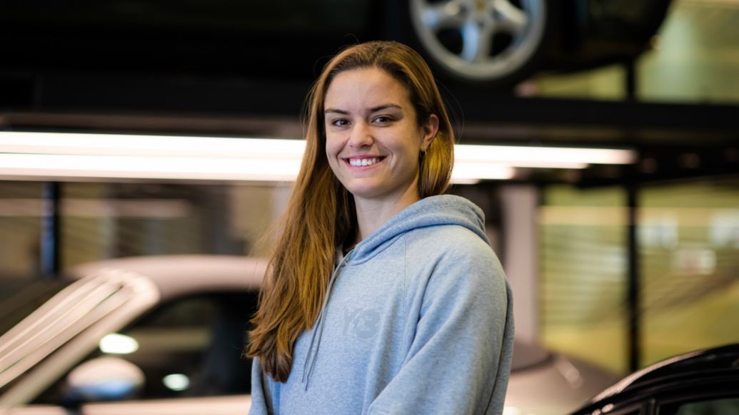 Maria Sakkari besucht das Porsche Museum, Deutschland, 2022, Porsche AG