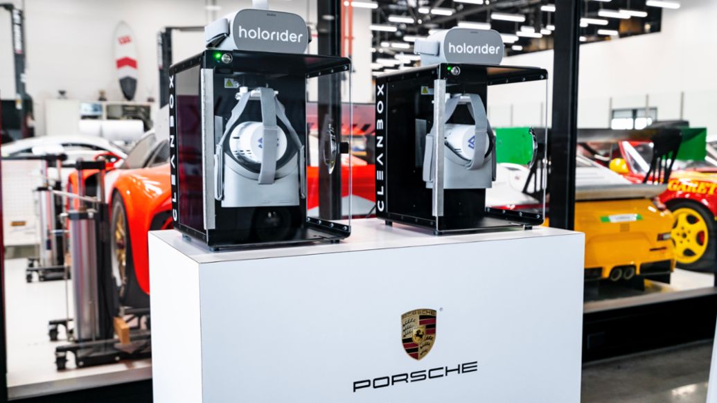 Holoride, Porsche Experience Center, Los Ángeles, EE. UU., 2022, Porsche AG 