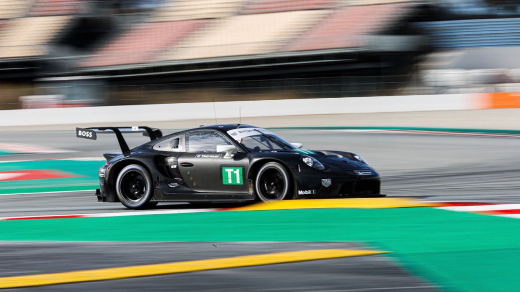 911 RSR, Test in Barcelona, 2022, Porsche AG