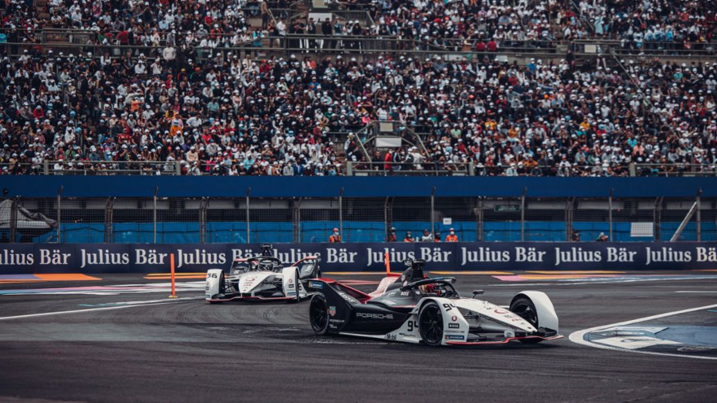 Pascal Wehrlein (94) y André Lotterer (36), 99X Electric, E-Prix de Ciudad de México, 2022, Porsche AG