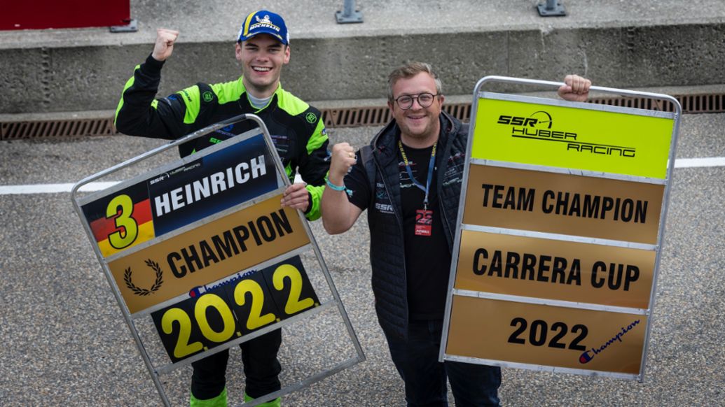 Laurin Heinrich, Christoph Huber (l-r), Porsche Carrera Cup Deutschland, 2022, Porsche AG