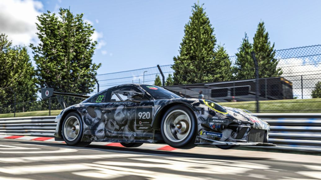 911 GT3 R, Porsche TAG Heuer Esports Supercup 2022, Nürburgring-Nordschleife, Deutschland, Porsche AG
