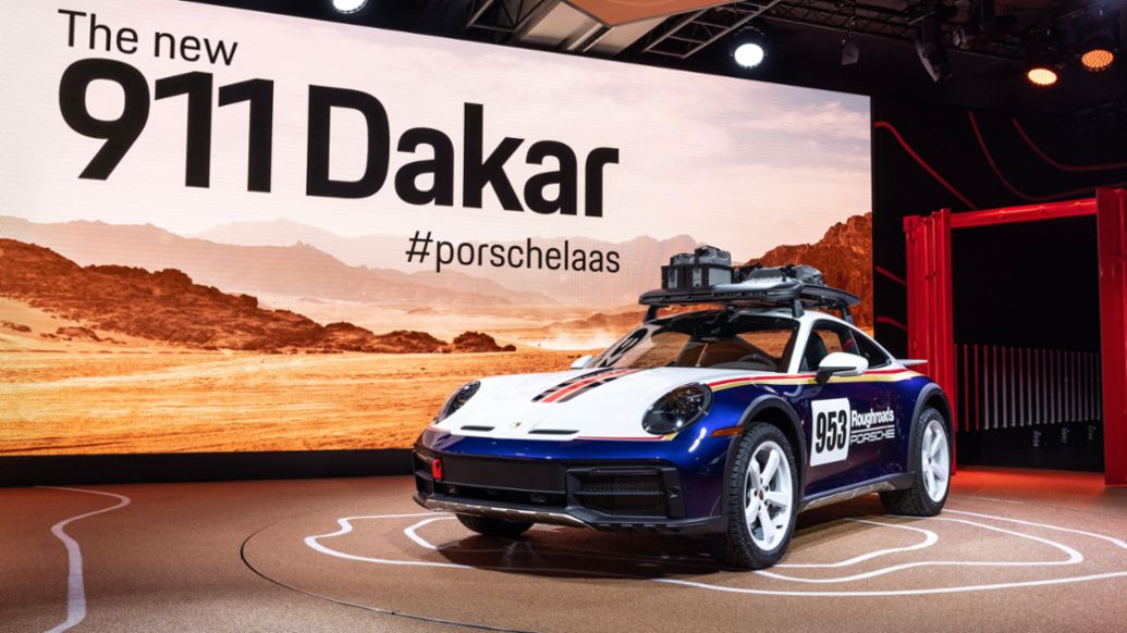 911 Dakar, Salón de Los Ángeles, 2022, Porsche AG