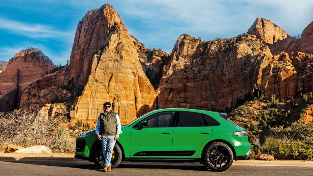 Gordon Huether, Macan GTS, Parque Nacional de Zion, Utah, Estados Unidos, 2022, Porsche AG