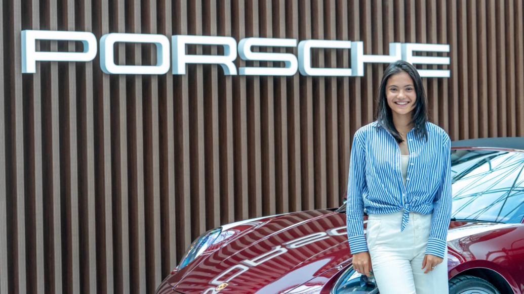 Emma Raducanu, embajadora de marca Porsche, 2022, Porsche AG