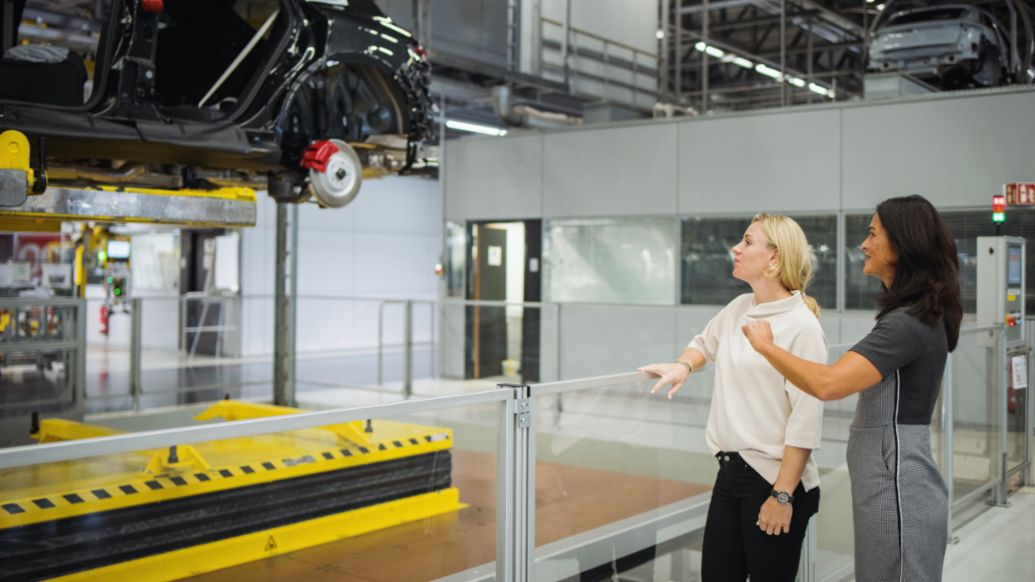 Angelique Kerber, embajadora de Porsche, planta de Porsche en Leipzig, 2022, Porsche AG