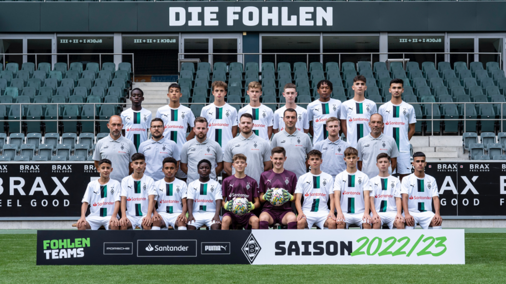 U15-Mannschaft, Borussia Mönchengladbach, 2022, Porsche AG