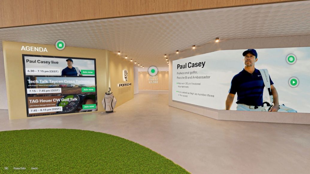 Paul Casey, Porsche Brand Ambassador, Porsche Golf Circle Clubhouse, 2022, Porsche AG
